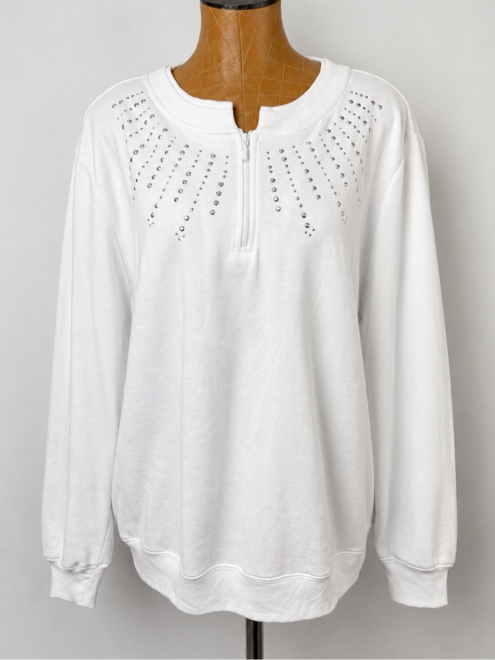Coral Bay Women’s Studded Quarter-Zip Sweatshirt